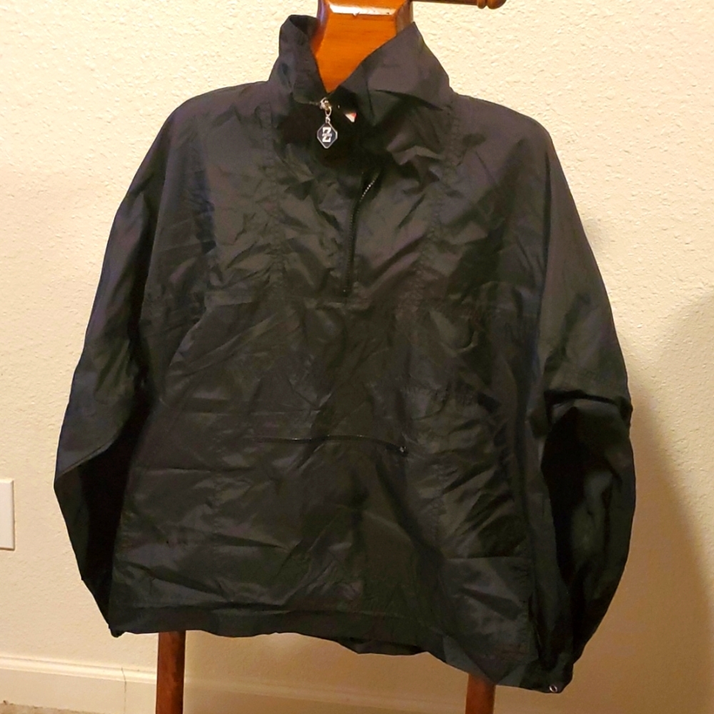 Jerzees XL Black Windbreaker